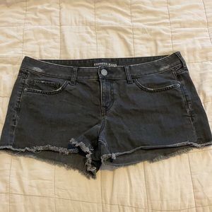 Express Black Jean Shorts